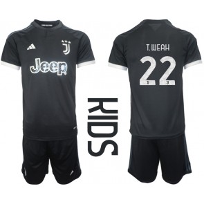 Juventus Timothy Weah #22 Rezervni Dres za Dječji 2023-24 Kratak Rukavima (+ kratke hlače)